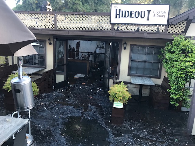 The Hideout Fire Aftermath